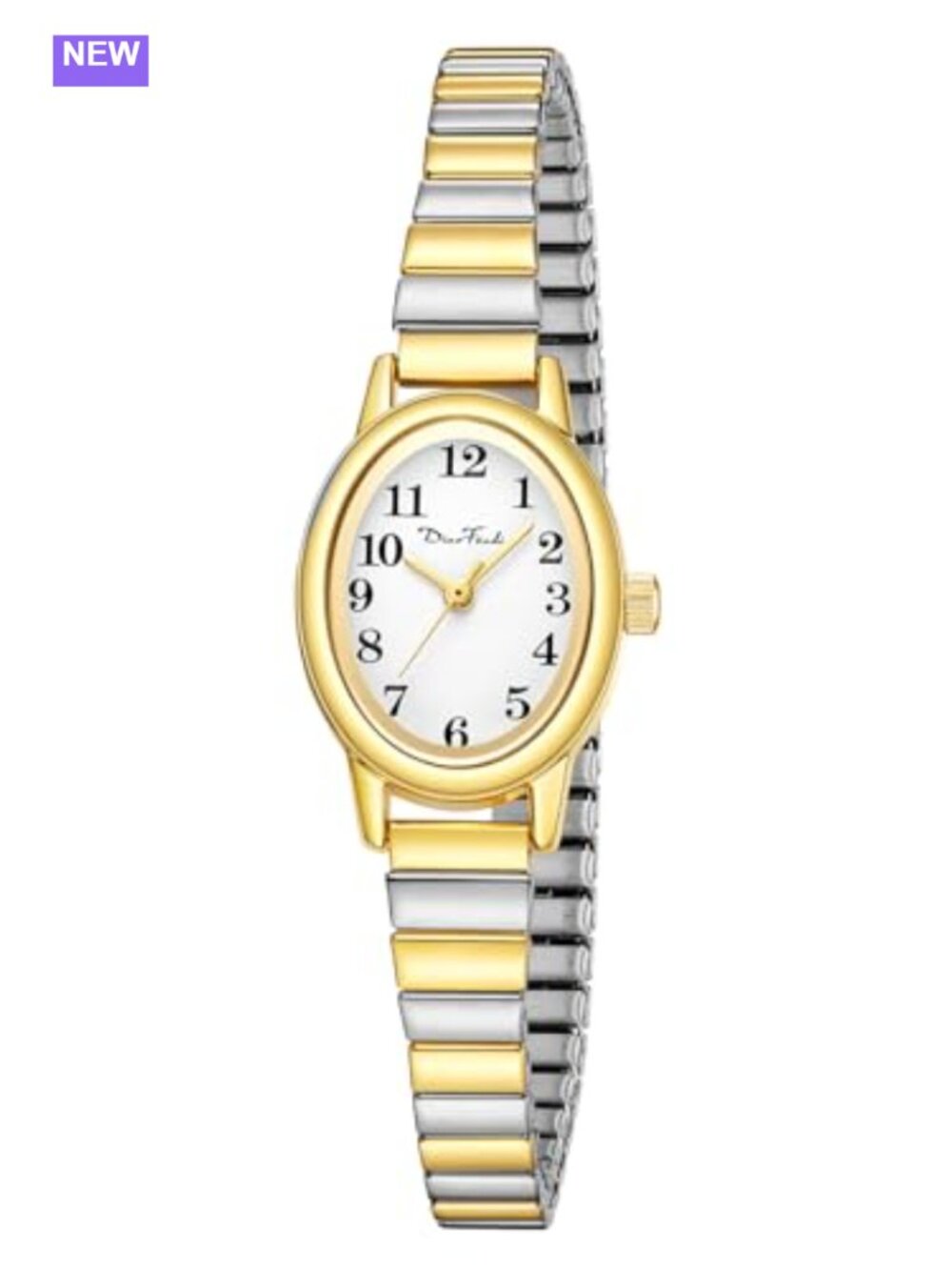 Expansion Band Watch 3 Sizes Japanese Quartz Water Resistant Easy Read